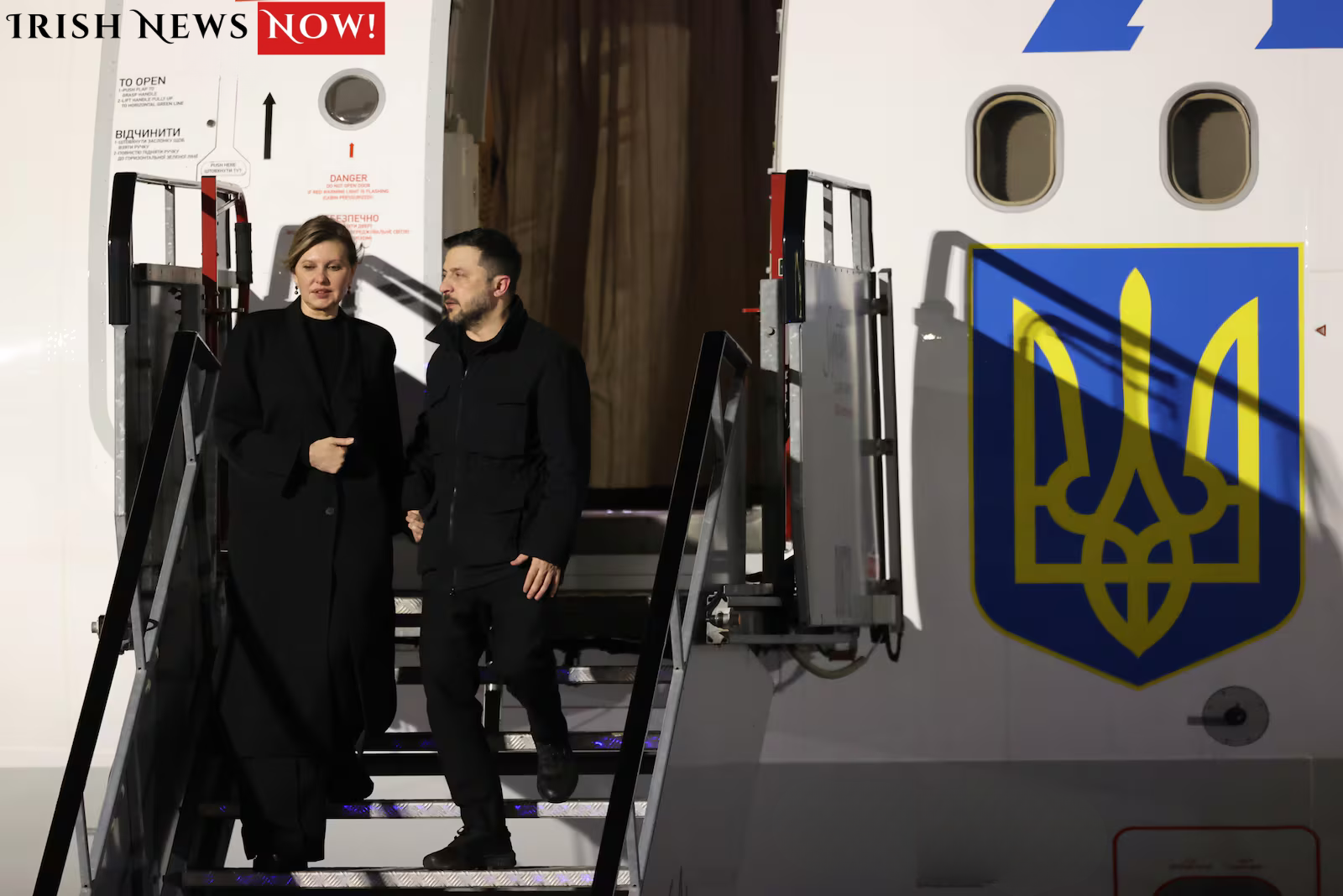 Ukrainian President Zelenskyy Arrives in Dublin for Historic First Official Visit