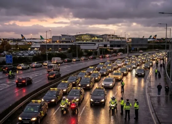 Dublin Airport Issues Warning as Taxi Driver Protest Sparks Major Traffic Delays — Passengers Urged to Allow Extra Time