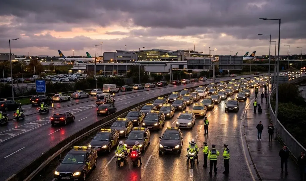 Dublin Airport Issues Warning as Taxi Driver Protest Sparks Major Traffic Delays — Passengers Urged to Allow Extra Time