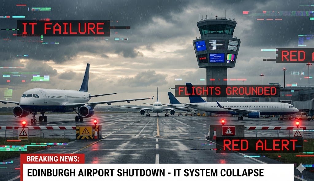 Edinburgh Airport Suspends All Flights After IT Air Traffic Control Failure
