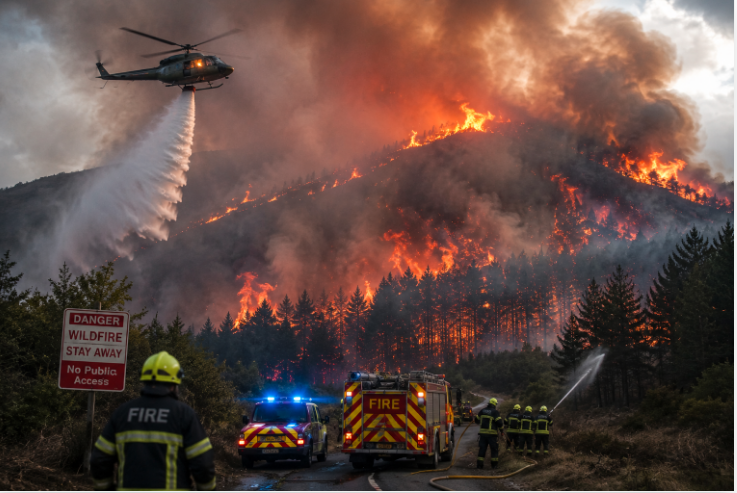 Slievenamon Wildfire Enters Fourth Day as Firefighters Battle Blaze in Co Tipperary