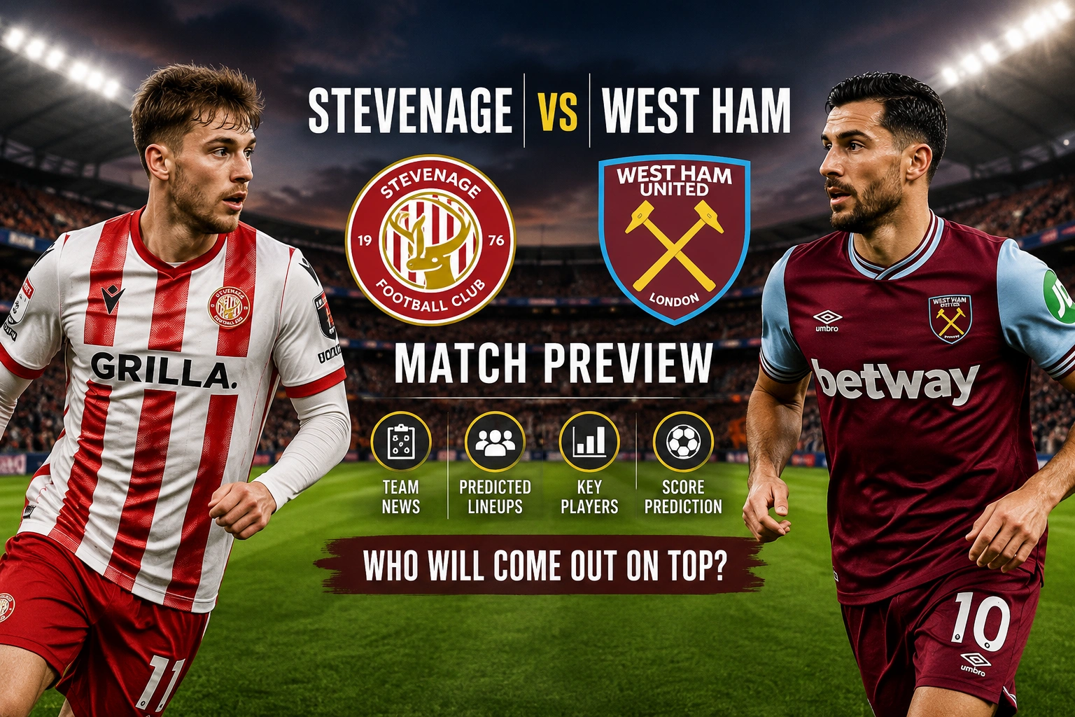 Stevenage vs West Ham: Preview, Team News & Prediction