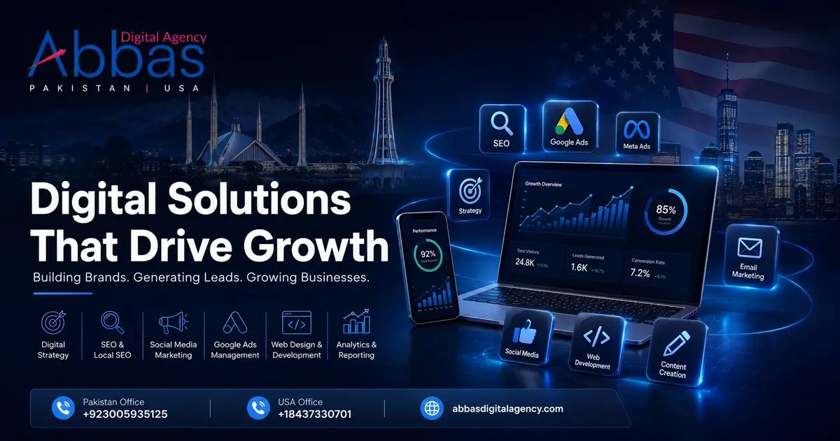 How Abbas Digital Agency Is Redefining Digital Growth for Businesses in Pakistan and the USA