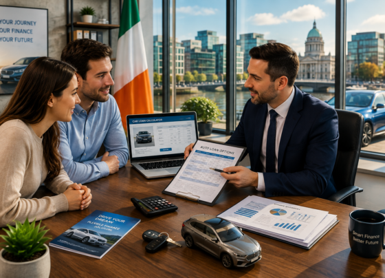 Professional Auto Loans.Irish advisor helping customers choose the best car loan in Ireland