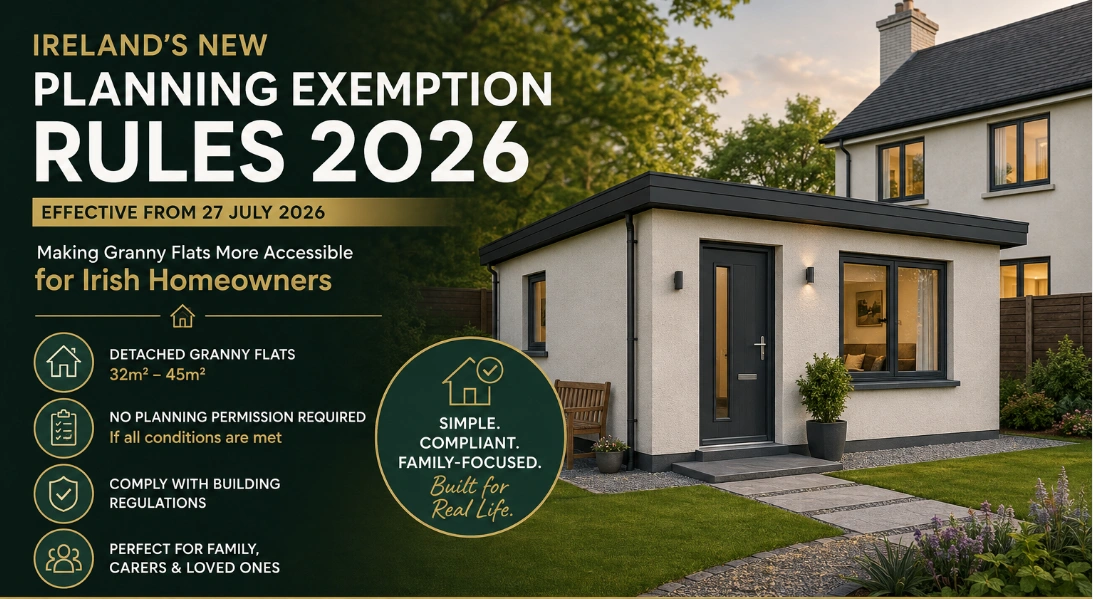 Ireland’s New Planning Exemption Rules Make Granny Flats More Accessible Than Eve