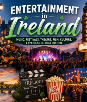 Live Irish music and entertainment festival in Ireland with a lively crowd