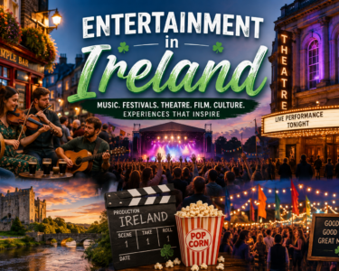 Live Irish music and entertainment festival in Ireland with a lively crowd