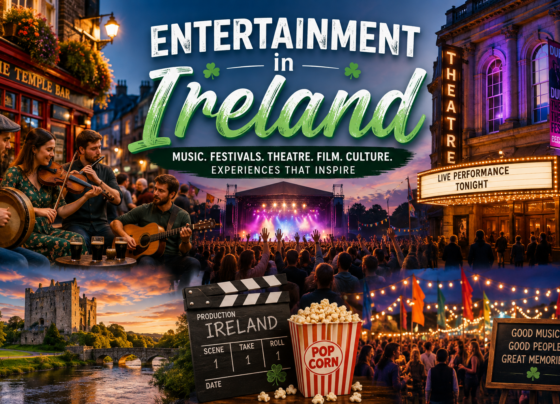 Live Irish music and entertainment festival in Ireland with a lively crowd