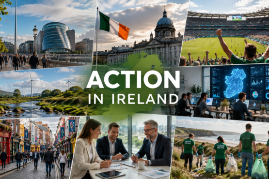 Action in Ireland showing important developments across the country