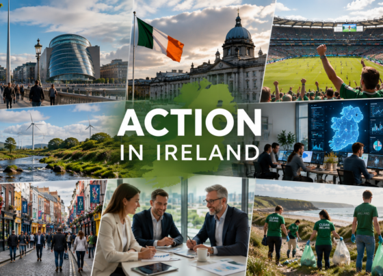 Action in Ireland showing important developments across the country