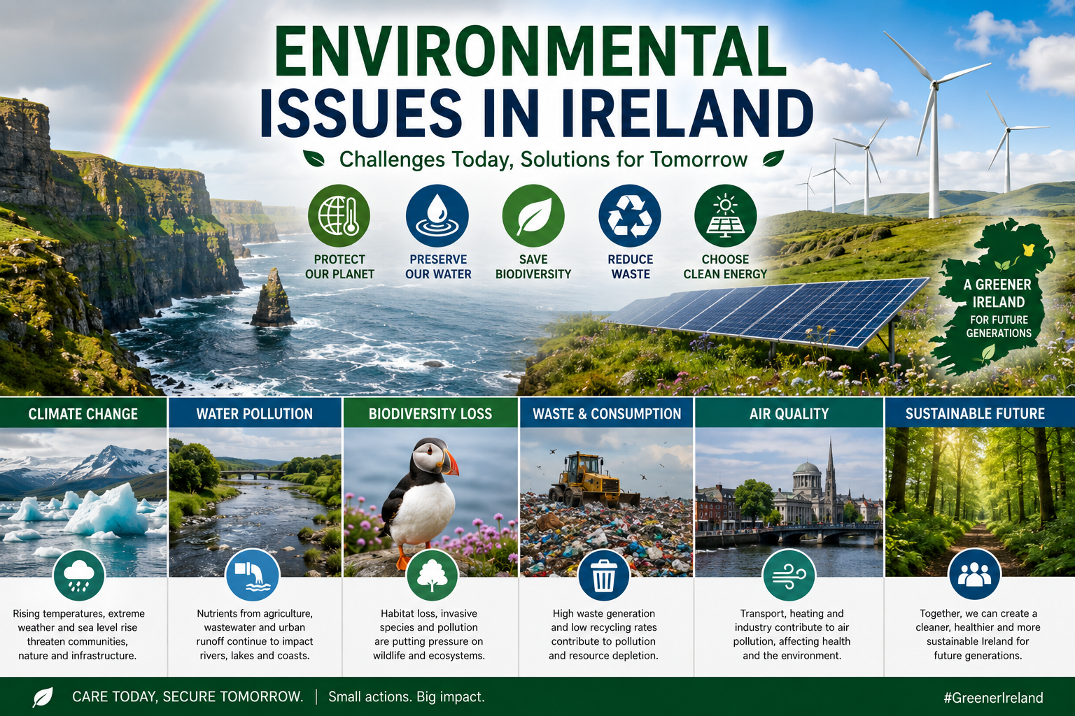 Environmental Issues in Ireland:  Smart Solutions for a Greener Future